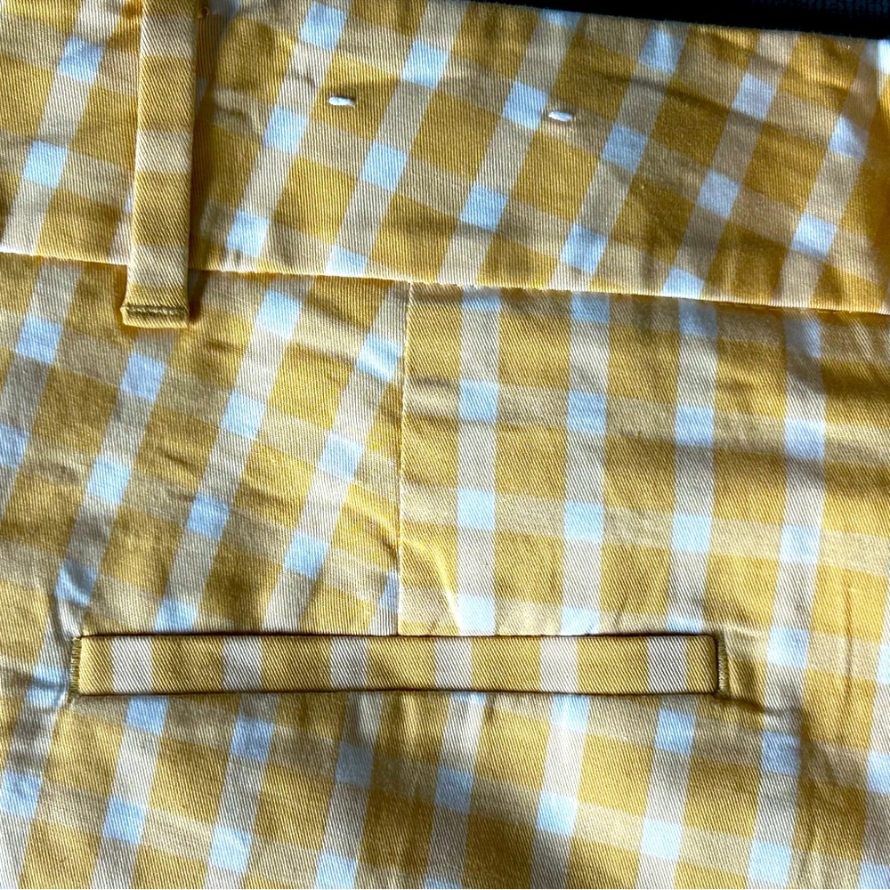 Ann Taylor Yellow Checkered Women's - Picture 5 of 8